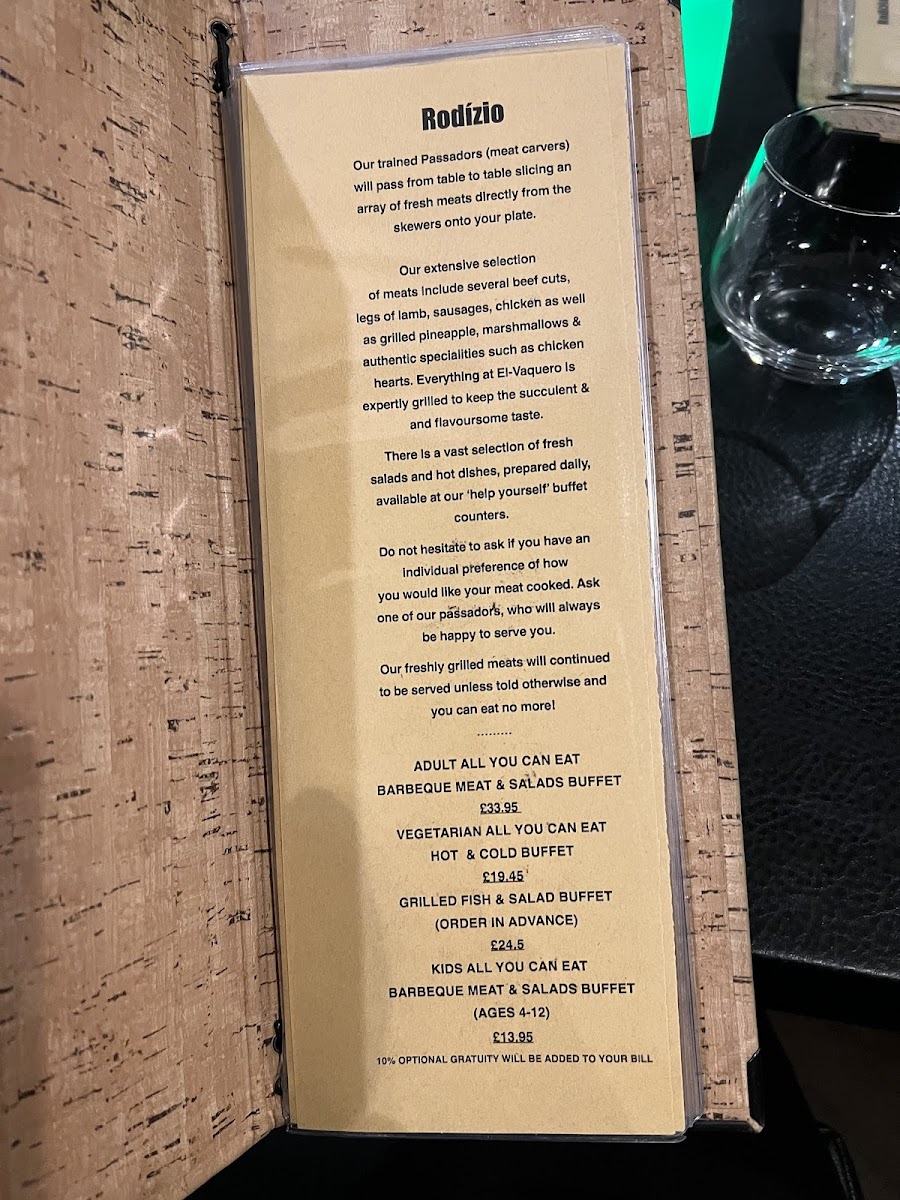 Menu El Vaquero Mill Hill-2