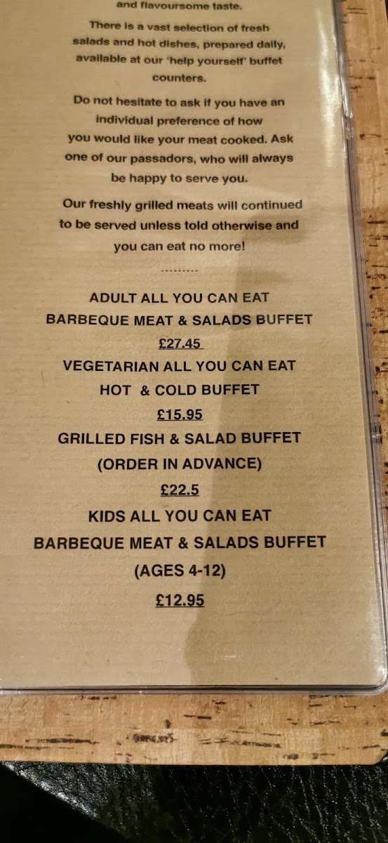 Menu El Vaquero Mill Hill-7