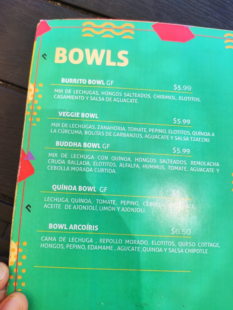 Menu El Veggie Sv •-10