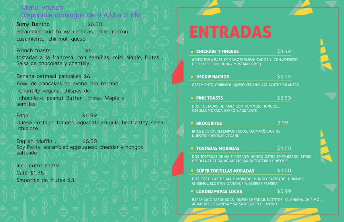Menu El Veggie Sv •-2