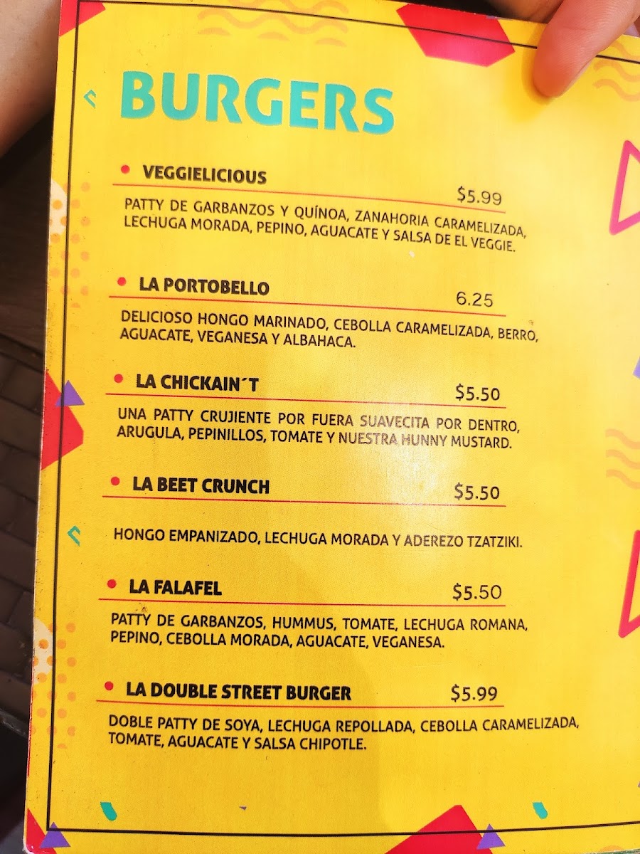 Menu El Veggie Sv •-8