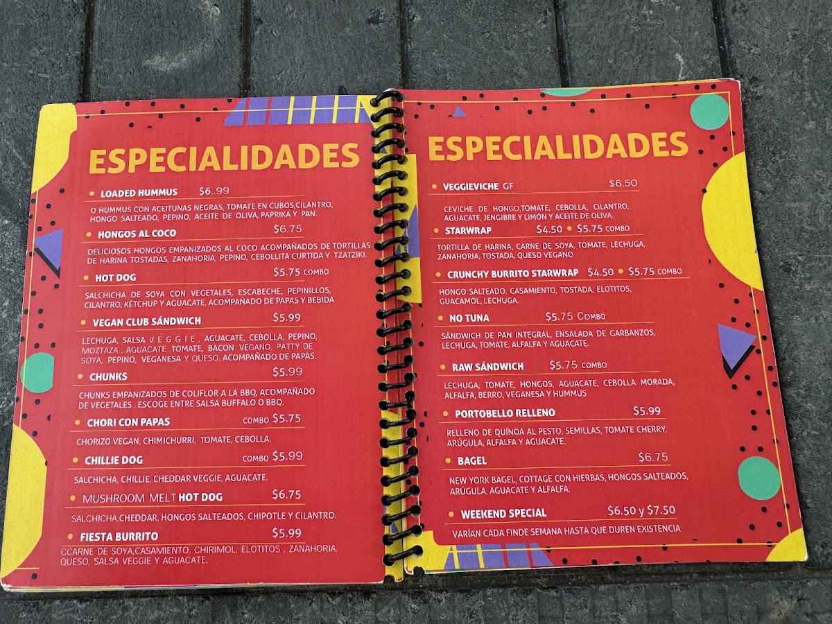 Menu El Veggie Sv •-9