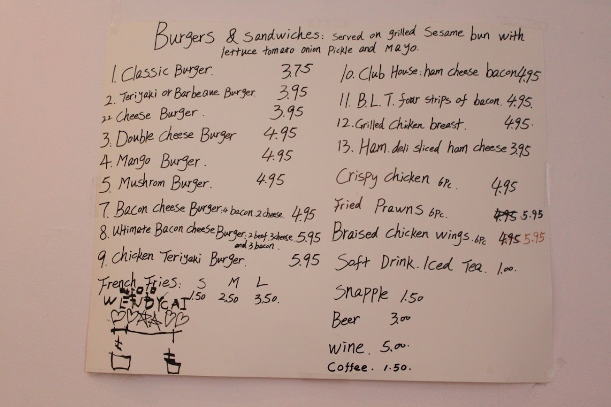 Menu Elaine's Kitchen-1