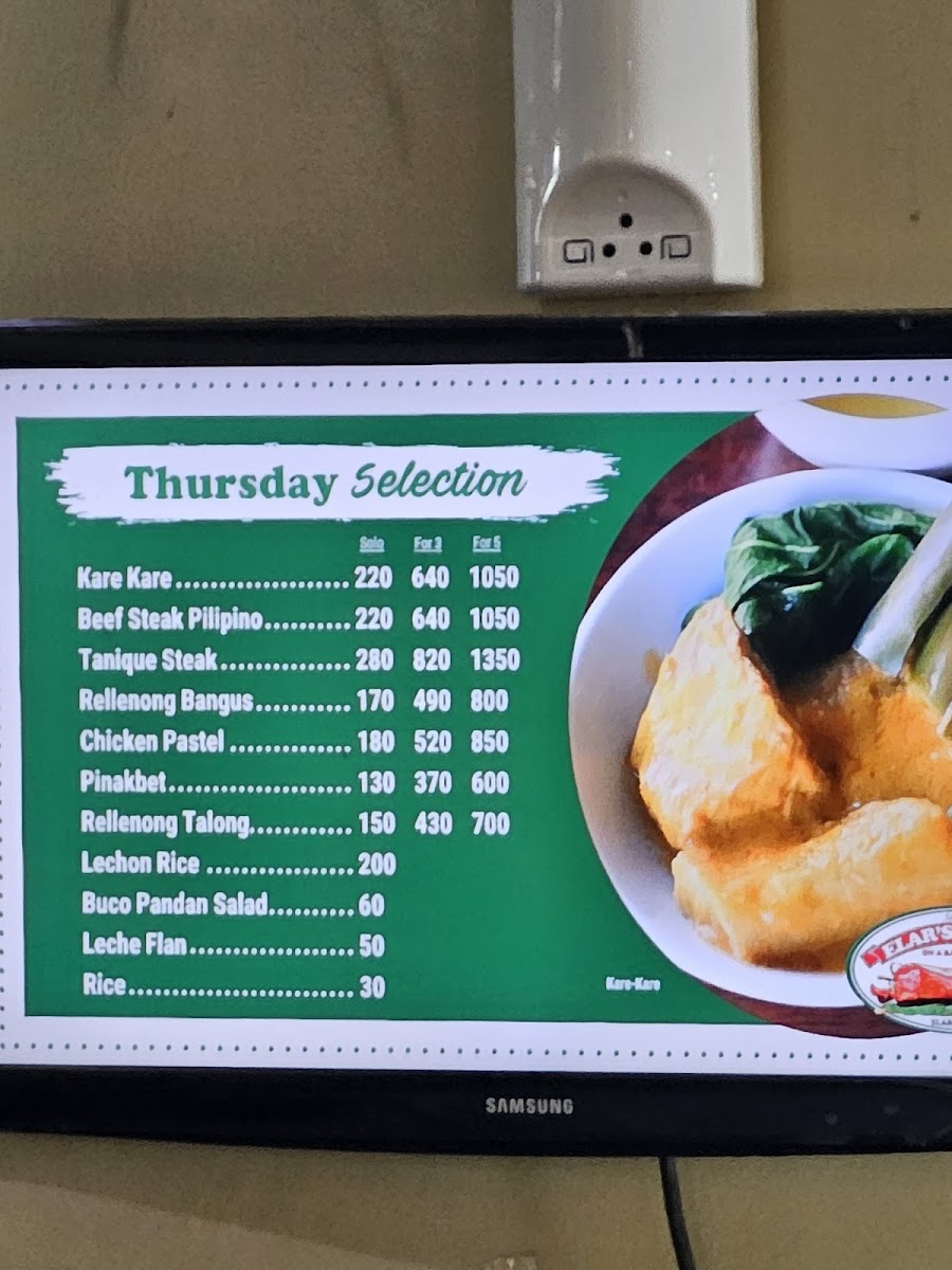 Menu Elar's Lechon The Original-7
