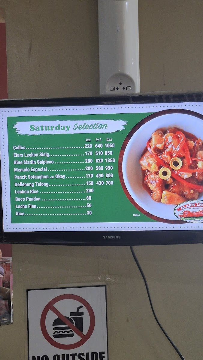 Menu Elar's Lechon The Original-9