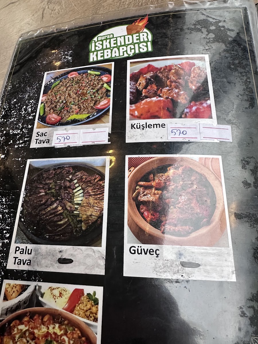 Menu Elazığ Bursa Iskender Kebabçısı-10