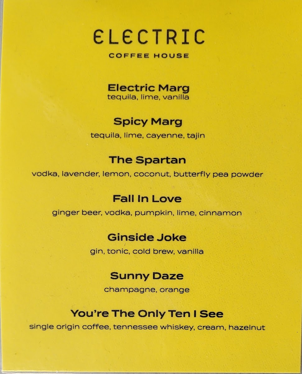 Menu Electric Coffee House-2