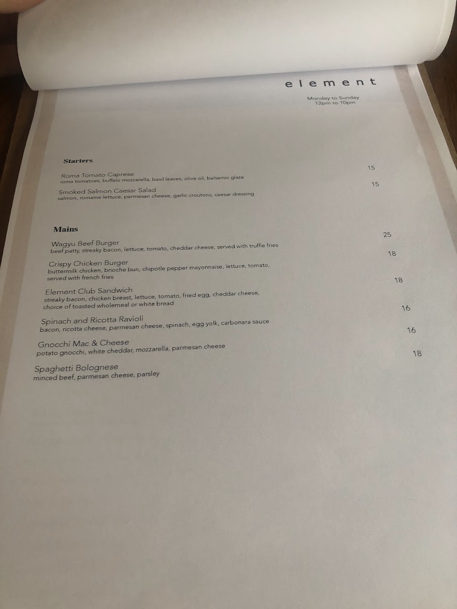 Menu Element Restaurant Amara Singapore-8