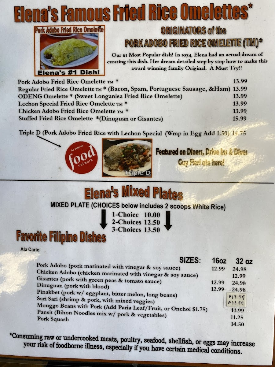 Menu Elena's Restaurant-10