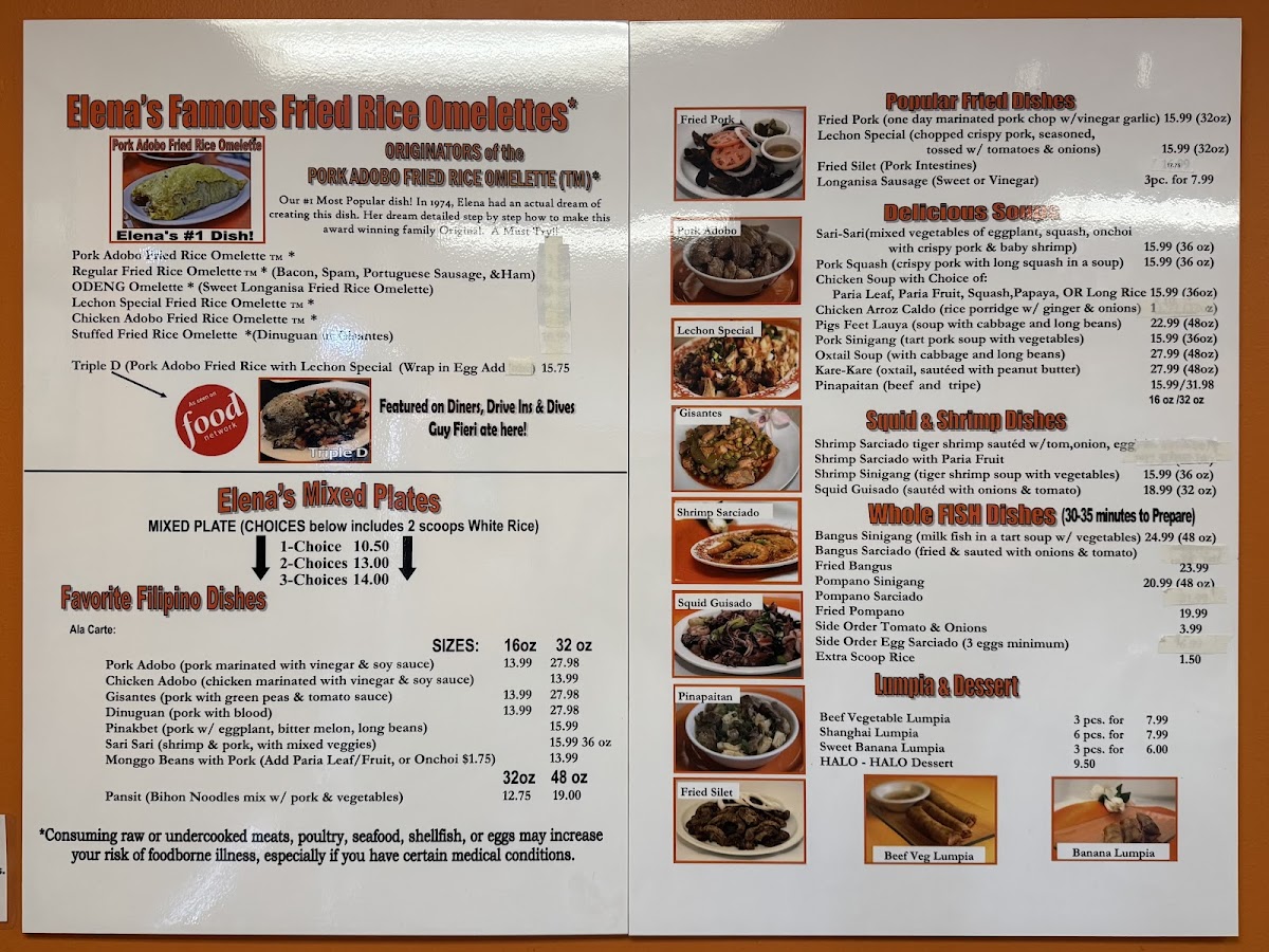 Menu Elena's Restaurant-3