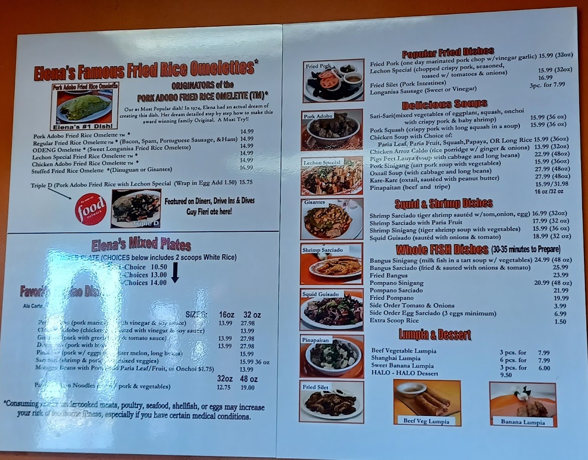 Menu Elena's Restaurant-4