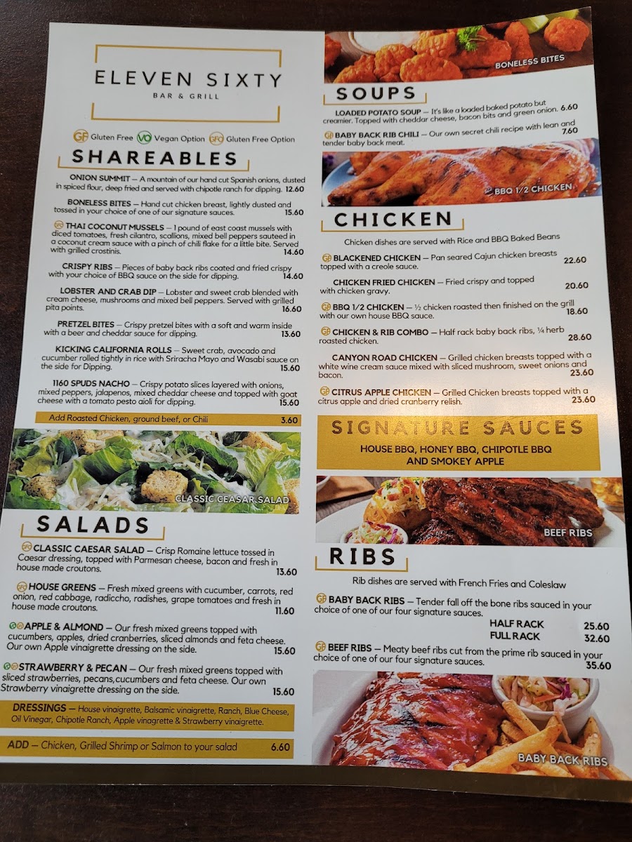 Menu Eleven Sixty Bar & Grill London-6