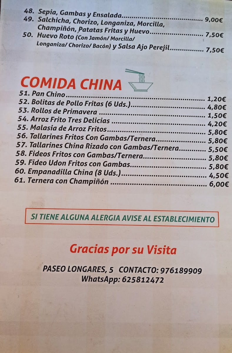 Menu Elfos-4