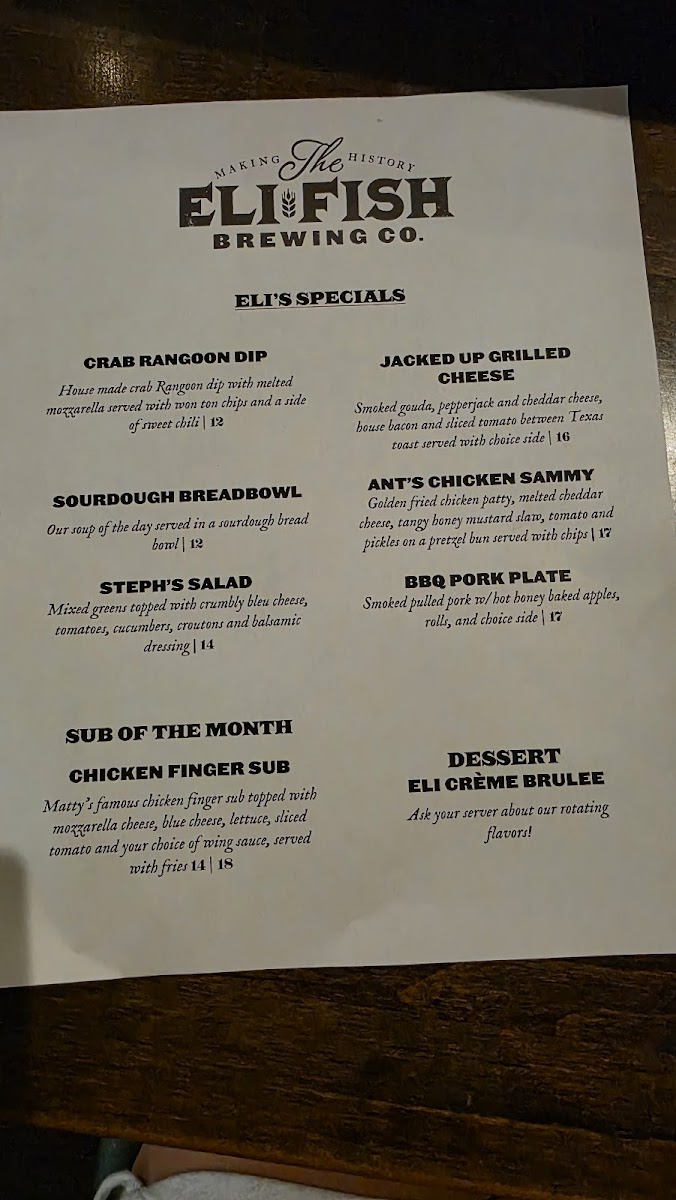 Menu Eli Fish Brewing Co.-9