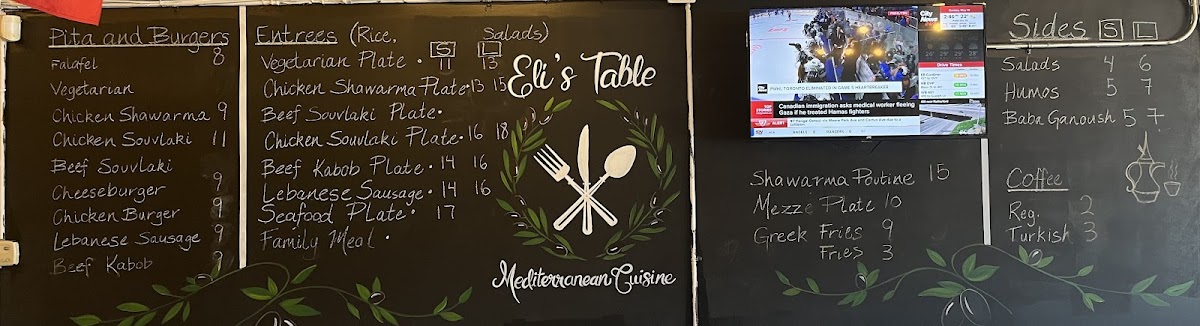 Menu Eli’S Table-1