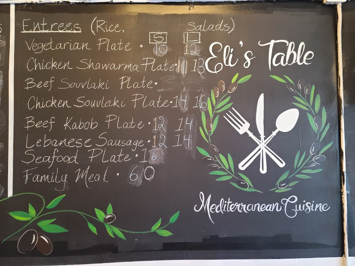 Menu Eli’S Table-4