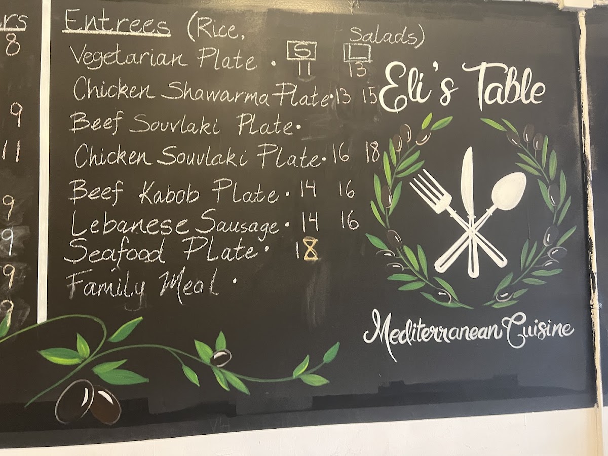 Menu Eli’S Table-6