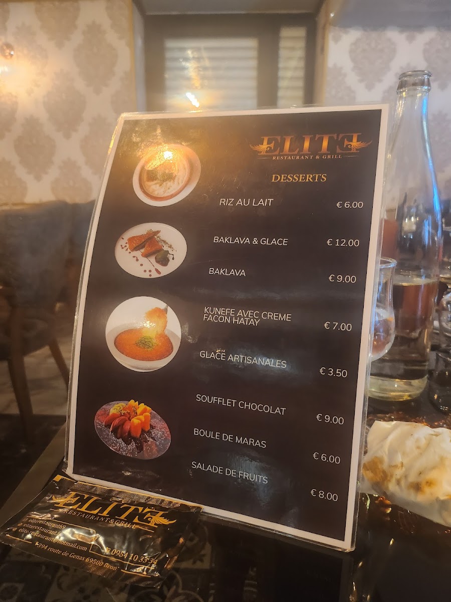 Menu Elite Restaurant-1
