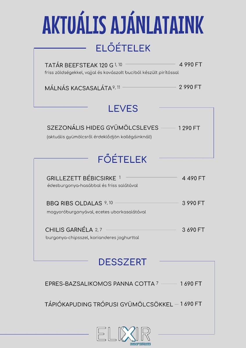 Menu Elixir Bar N' Kitchen-7