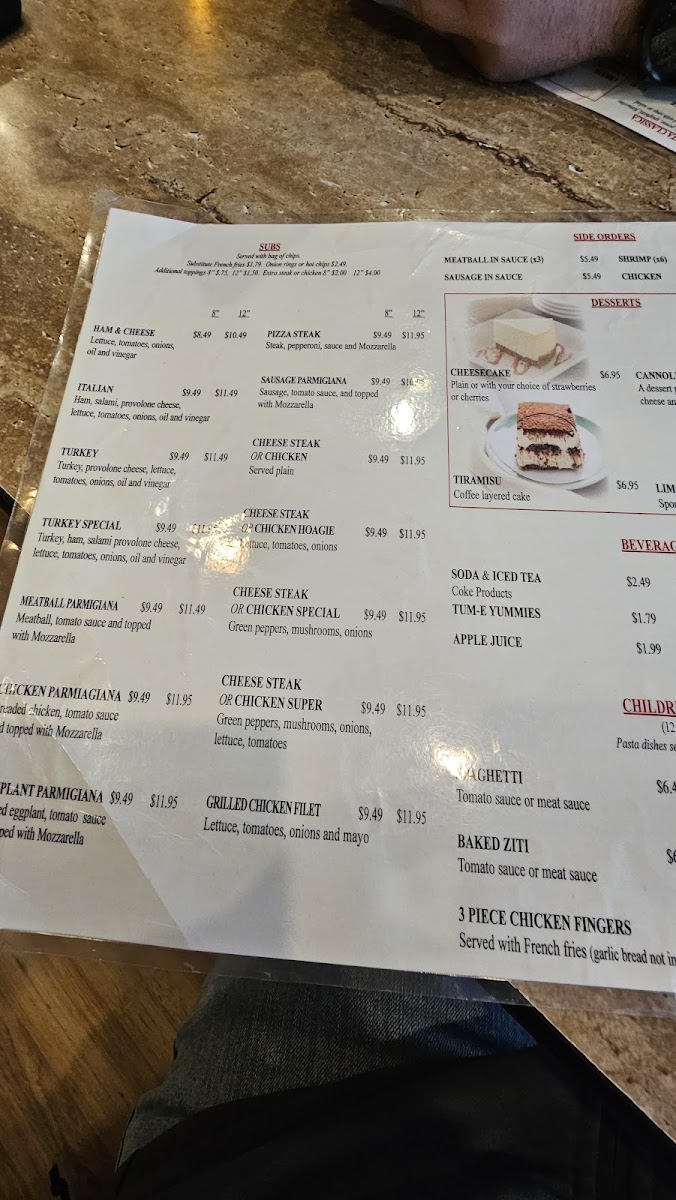 Menu Elizabeth's Italian Restaurant Pizzeria-3