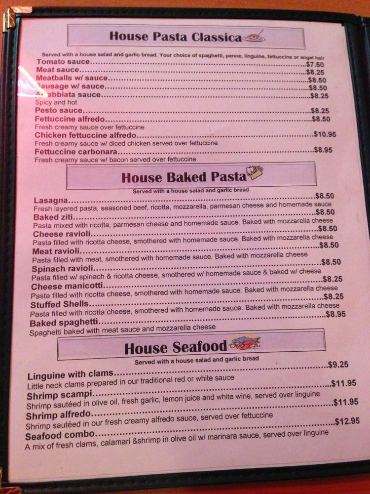 Menu Elizabeth's Italian Restaurant Pizzeria-7