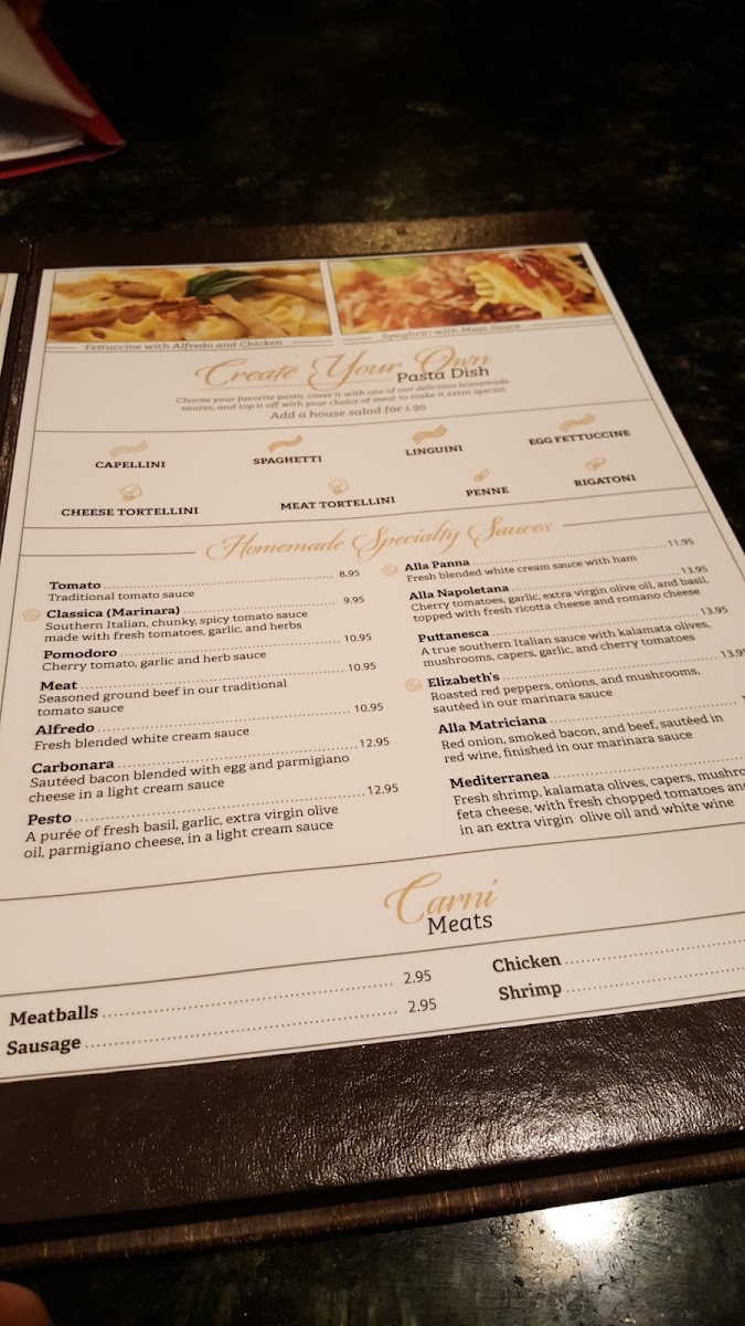 Menu Elizabeth's Pizza And Italian Restaurant-8