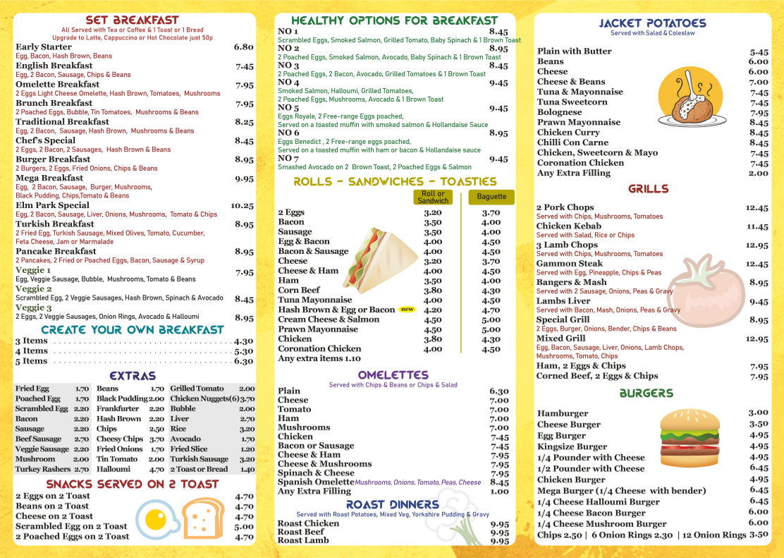 Menu Elm Park Cafe-2