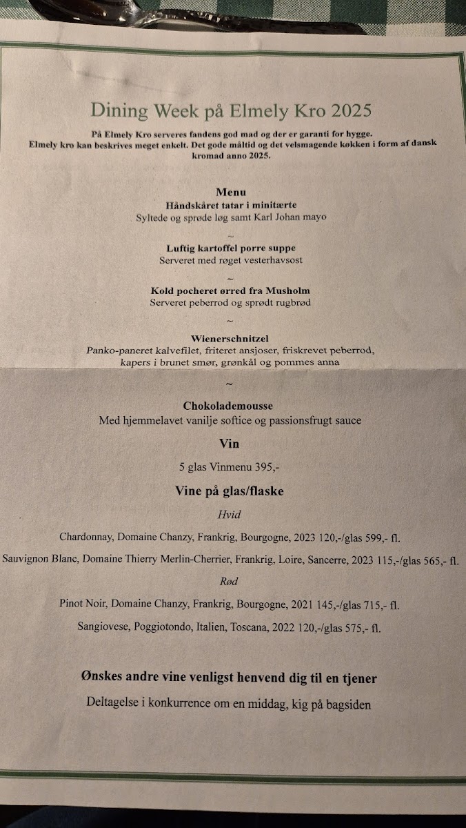 Menu Elmely Kro-1