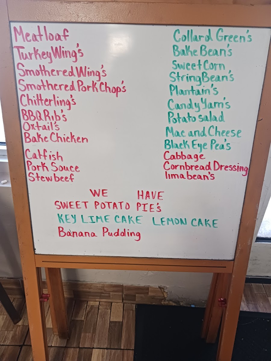 Menu Eloise & Earnestine Soul Food-1