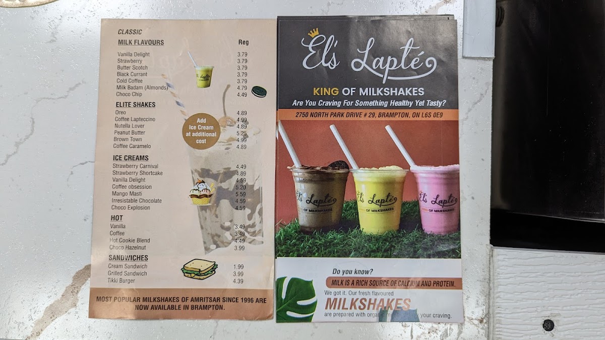 Menu El’S Lapte' King Of Milkshakes (Verka Green Ave Amritsar)-6