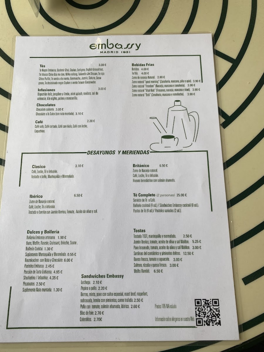 Menu Embassy-2