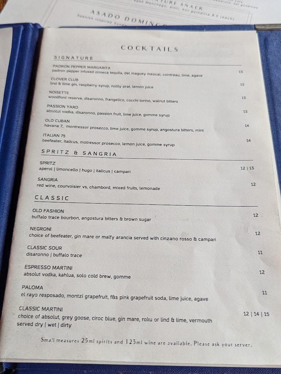 Menu Ember Yard - Tapas & Cocktail Bar-7