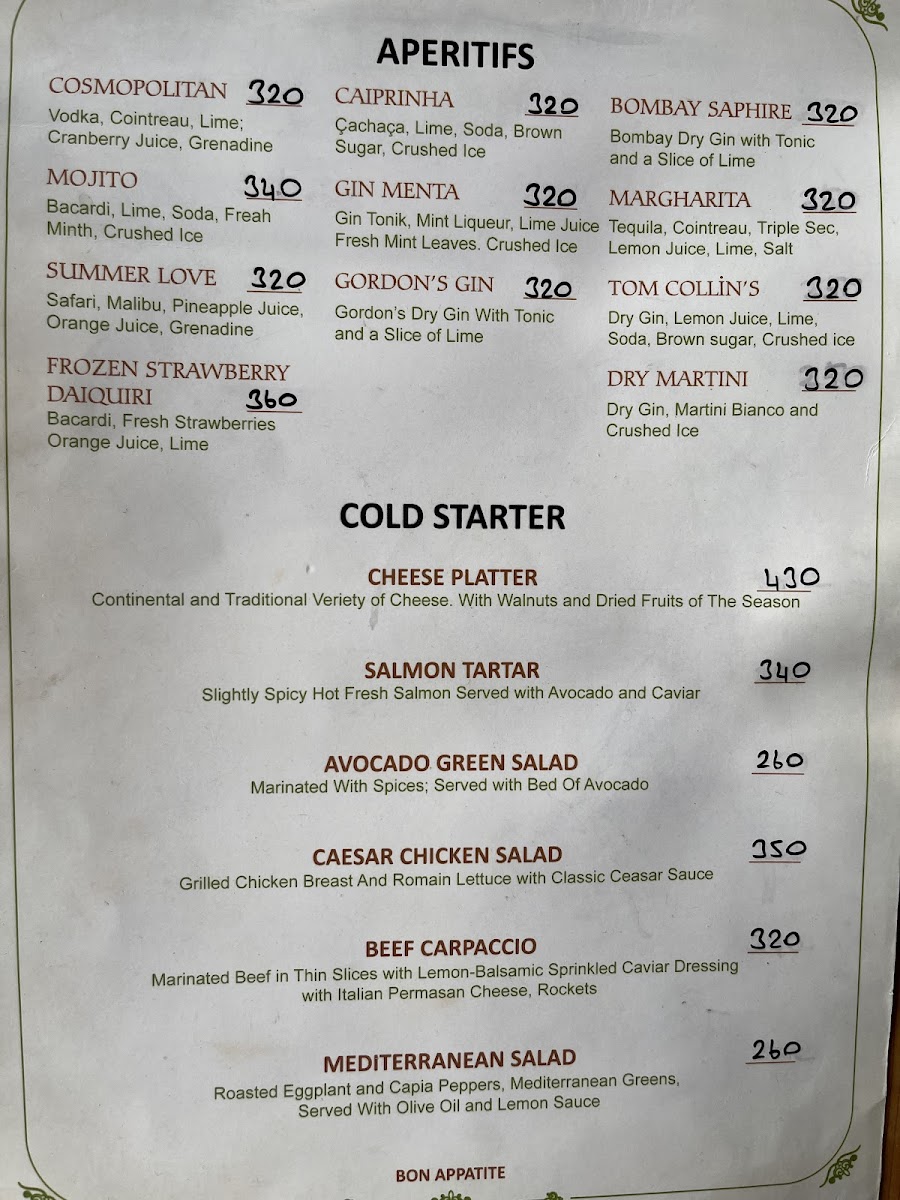 Menu Emerald Garden Restaurant-2