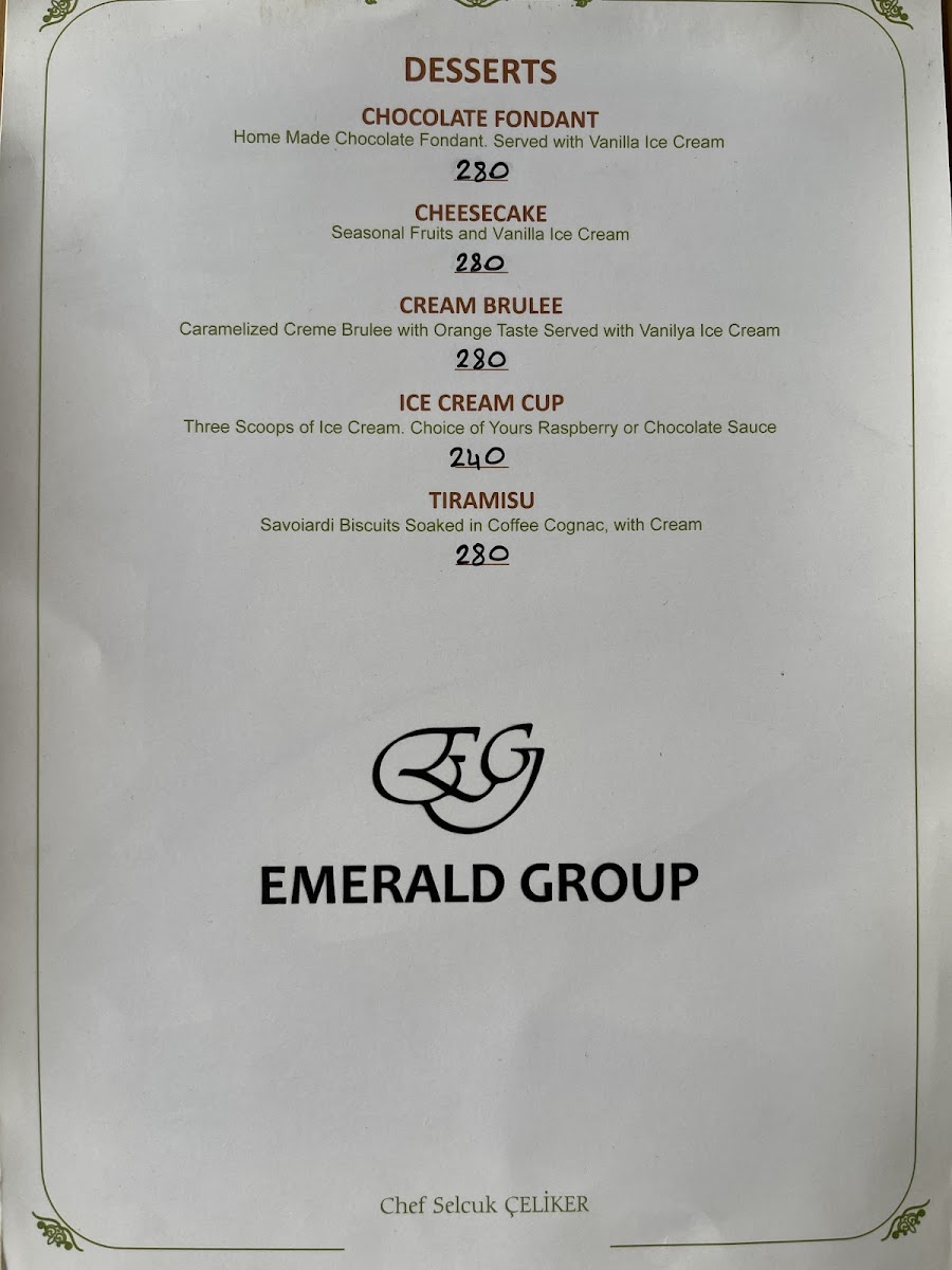 Menu Emerald Garden Restaurant-5