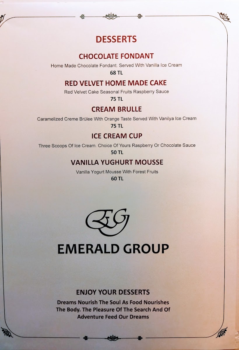 Menu Emerald Garden Restaurant-6