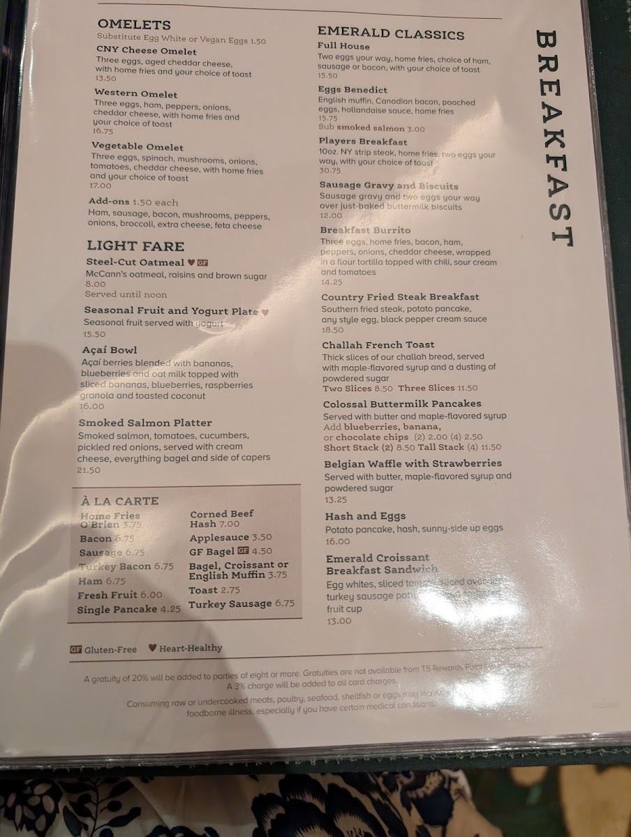 Menu Emerald Restaurant-1