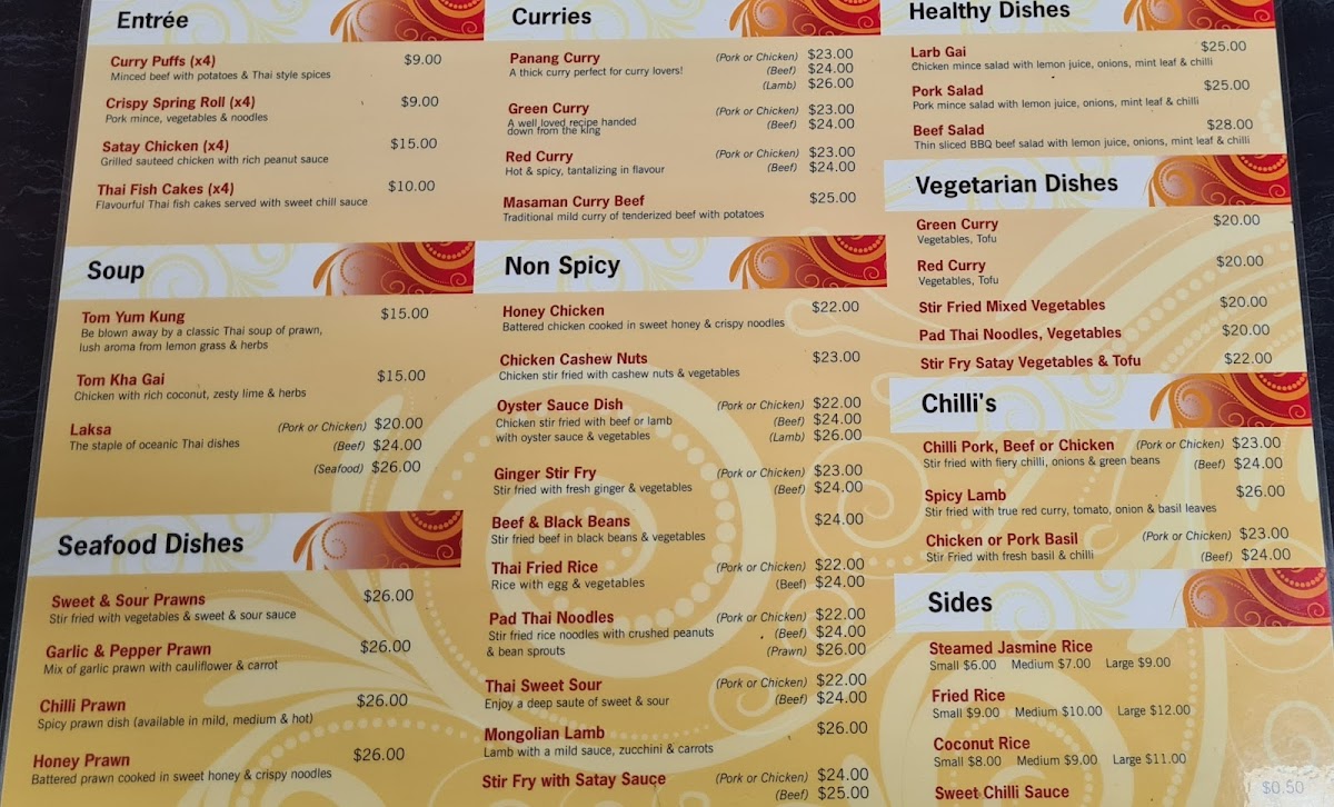 Menu Emerald Thai Food-1