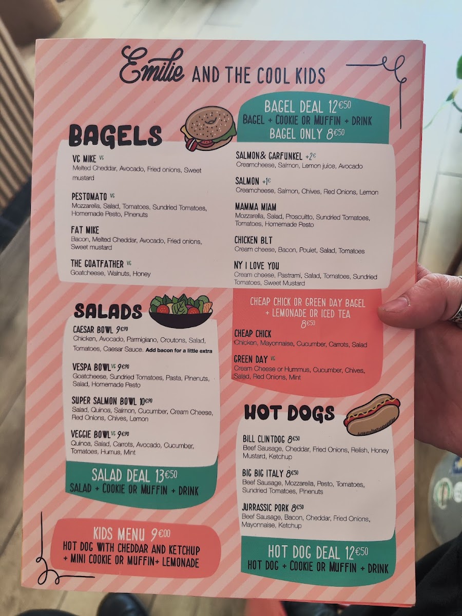 Menu Emilie And The Cool Kids La Rochelle-2
