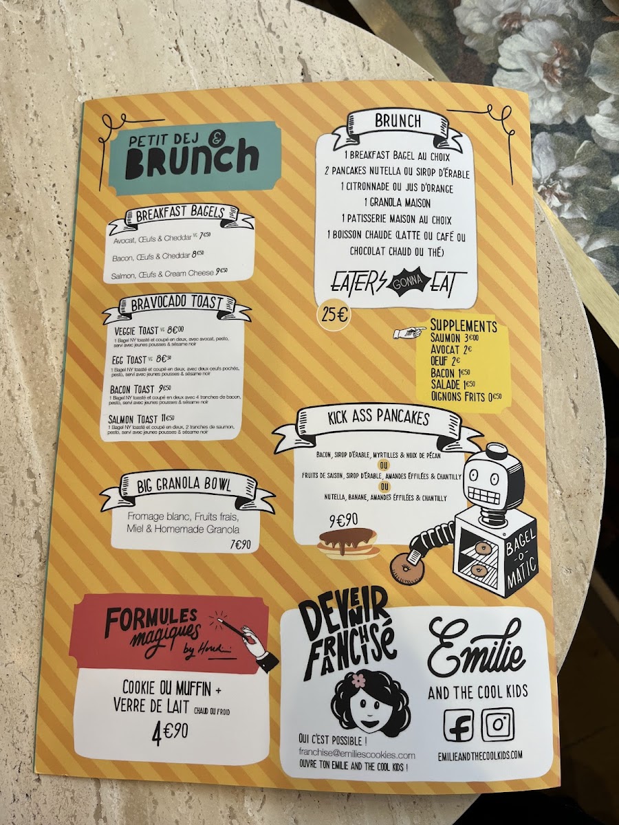 Menu Emilie And The Cool Kids La Rochelle-4