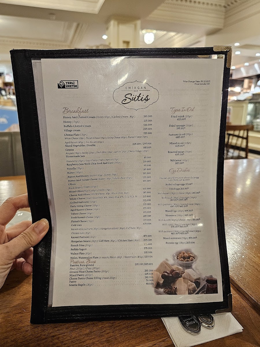 Menu Emirgan Sütiş-2