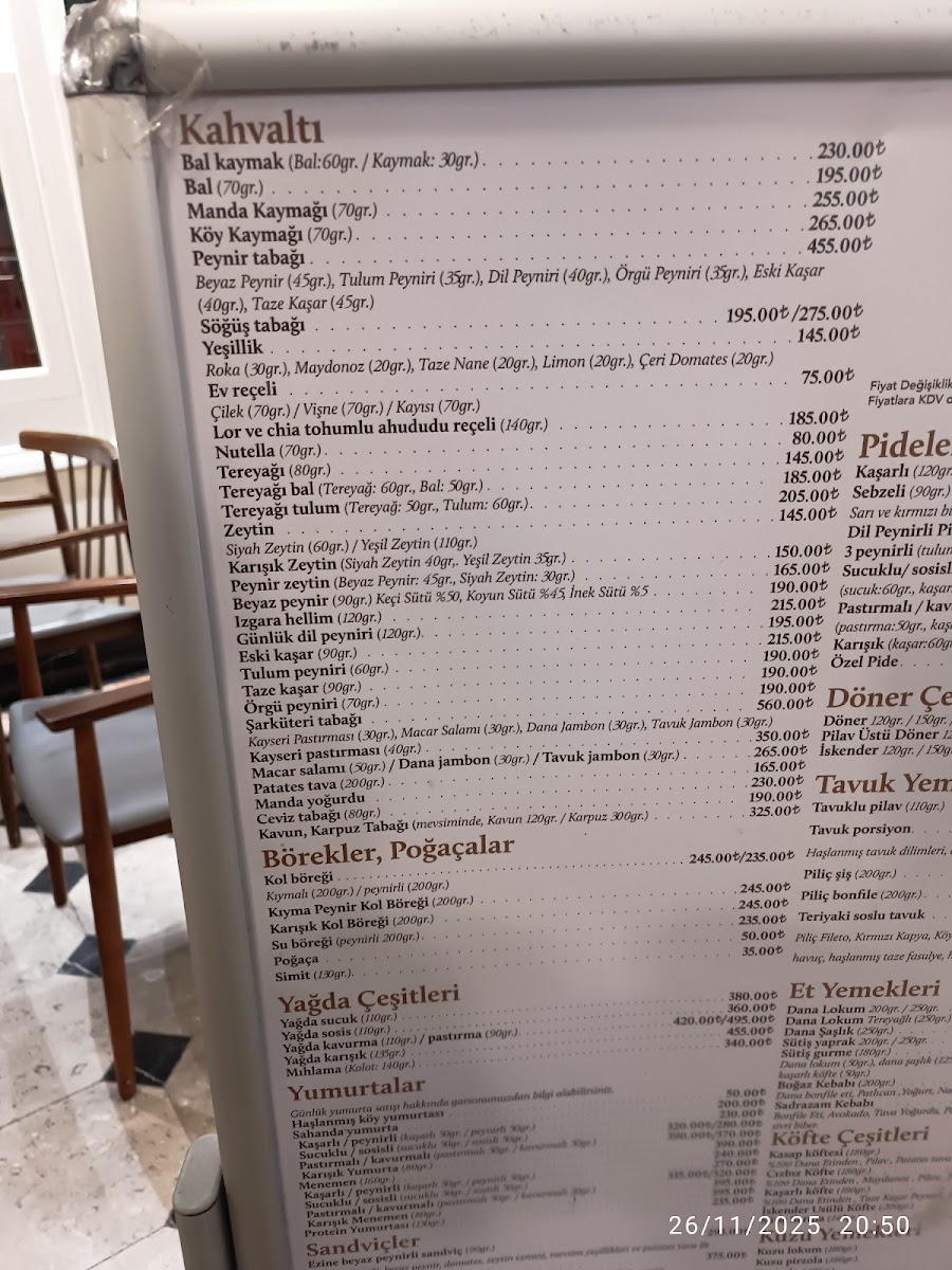 Menu Emirgan Sütiş-5