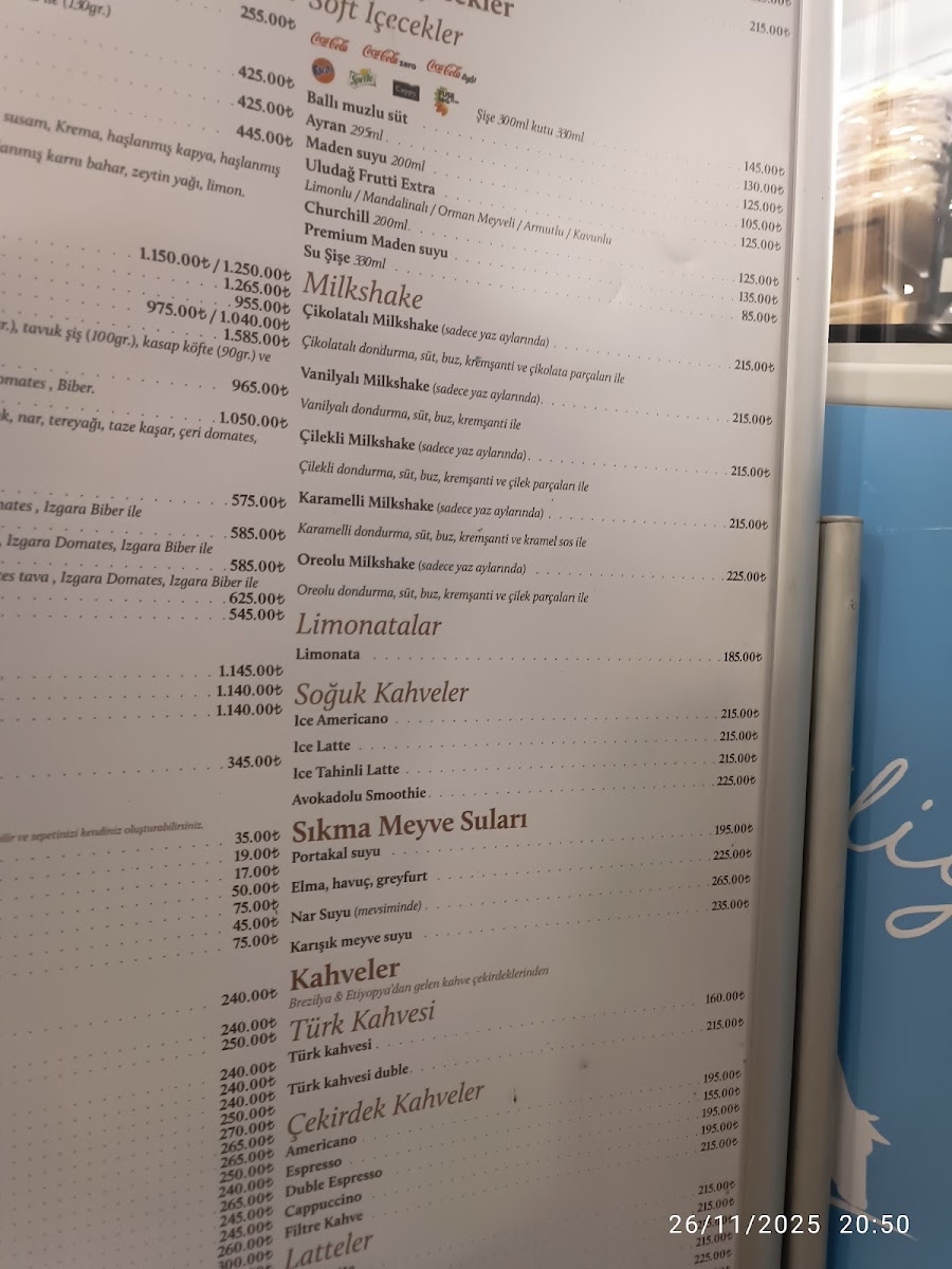 Menu Emirgan Sütiş-8