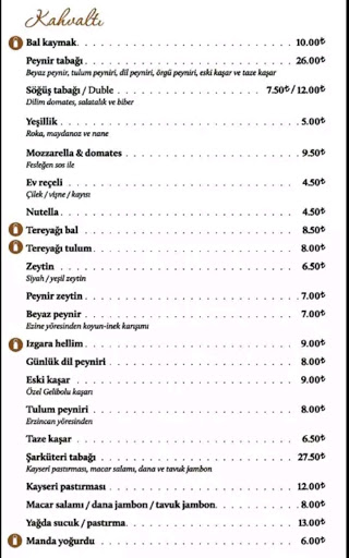 Menu Emirgan Sütiş-9