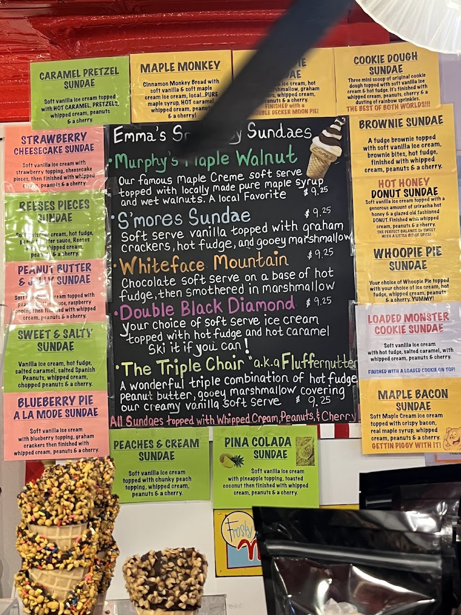 Menu Emma's Lake Placid Creamery-1