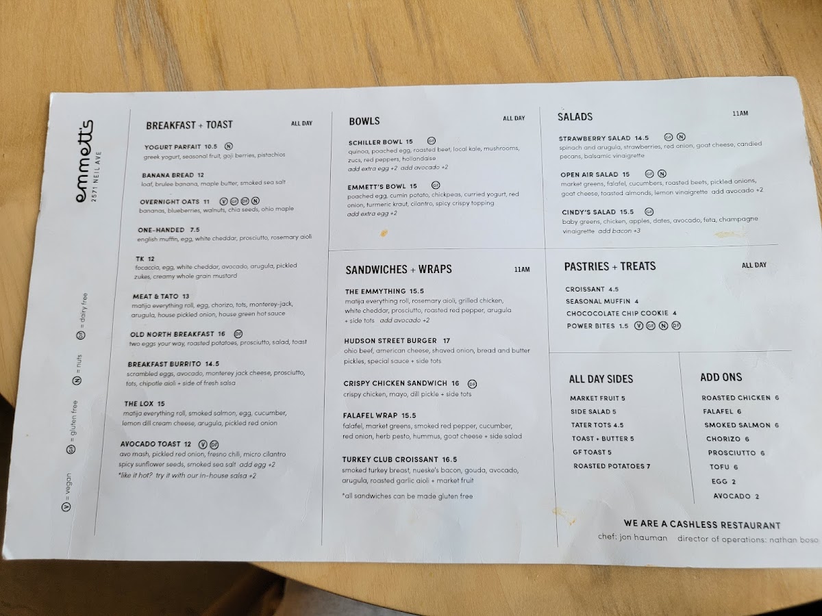 Menu Emmett's Cafe-4