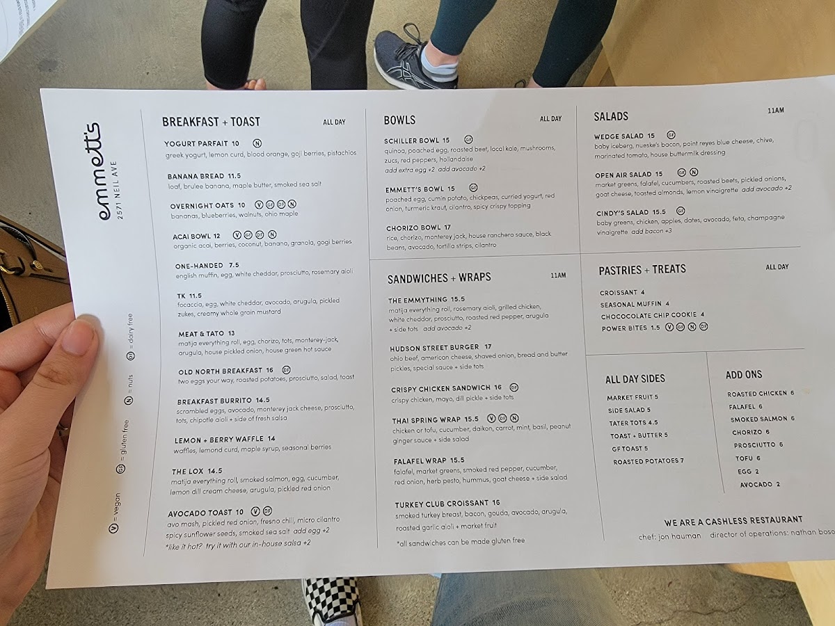 Menu Emmett's Cafe-6