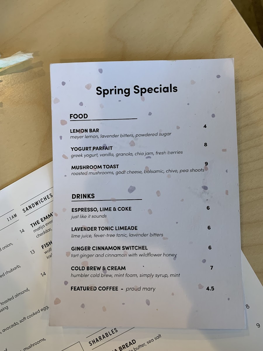 Menu Emmett's Cafe-8