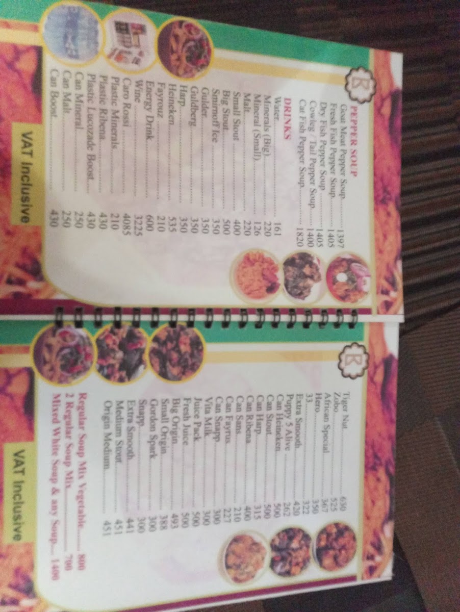 Menu Emmy Kitchen Restaurant & Bar (Calabar Kitchen)-2