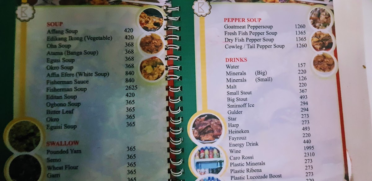 Menu Emmy Kitchen Restaurant & Bar (Calabar Kitchen)-5