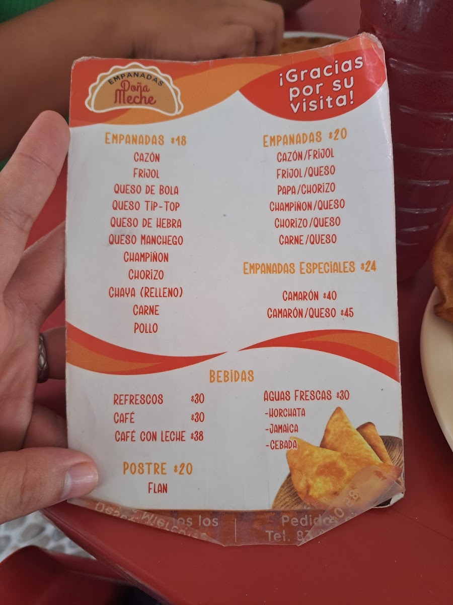 Menu Empanadas Doña Meche-1